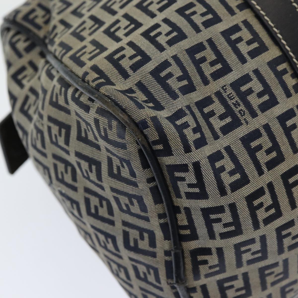 FENDI Zucchino Canvas Hand Bag Navyar12302