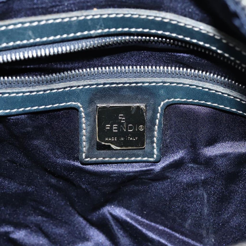 FENDI Zucchino Canvas Hand Bag Navyar12302