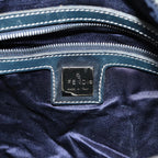 FENDI Zucchino Canvas Hand Bag Navyar12302