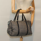 FENDI Zucchino Canvas Hand Bag Navyar12302