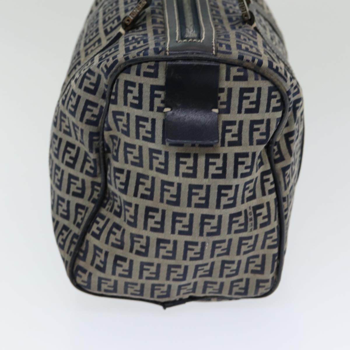 FENDI Zucchino Canvas Hand Bag Navyar12302