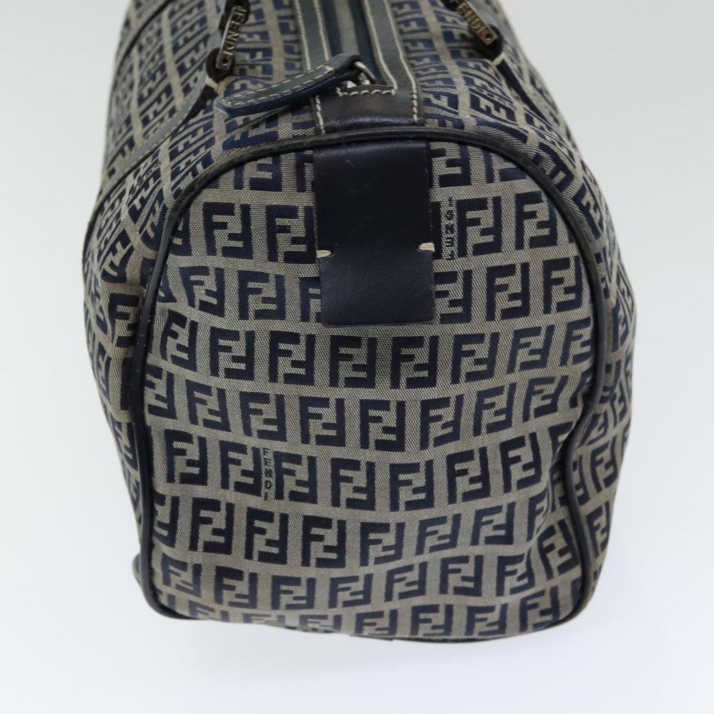 FENDI Zucchino Canvas Hand Bag Navyar12302