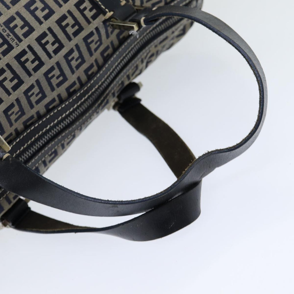 FENDI Zucchino Canvas Hand Bag Navyar12302