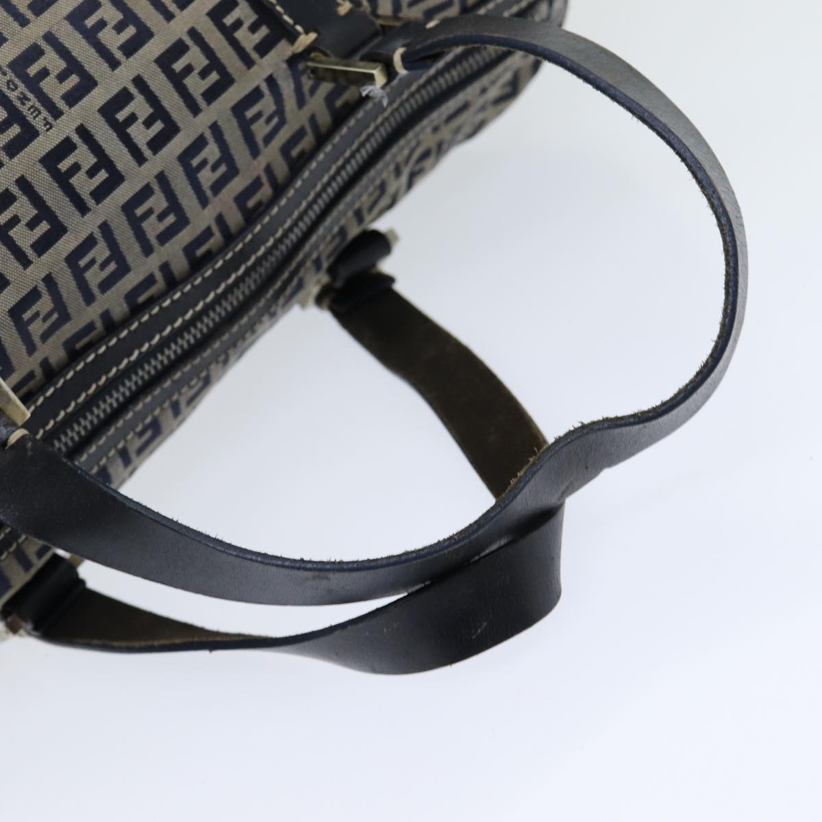 FENDI Zucchino Canvas Hand Bag Navyar12302