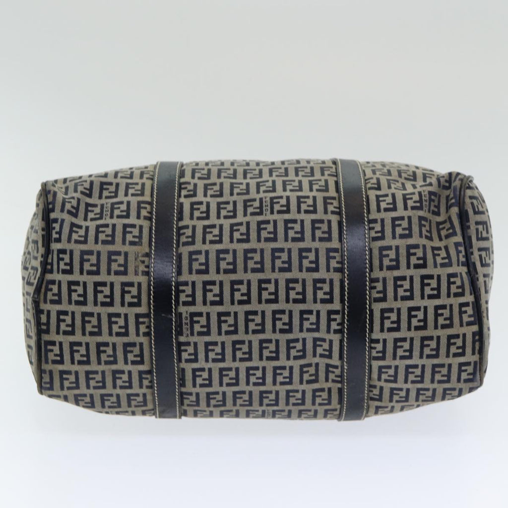 FENDI Zucchino Canvas Hand Bag Navyar12302