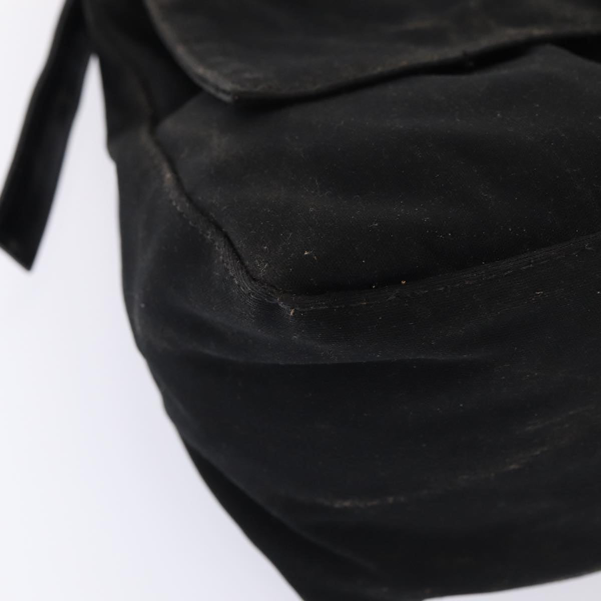 FENDI Mamma Baguette Shoulder Bag Nylon Blackar12319