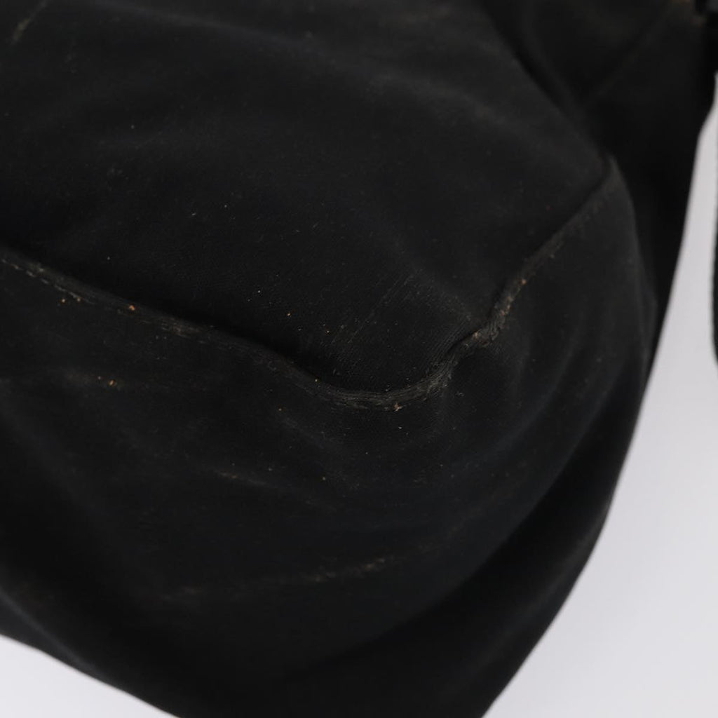 FENDI Mamma Baguette Shoulder Bag Nylon Blackar12319