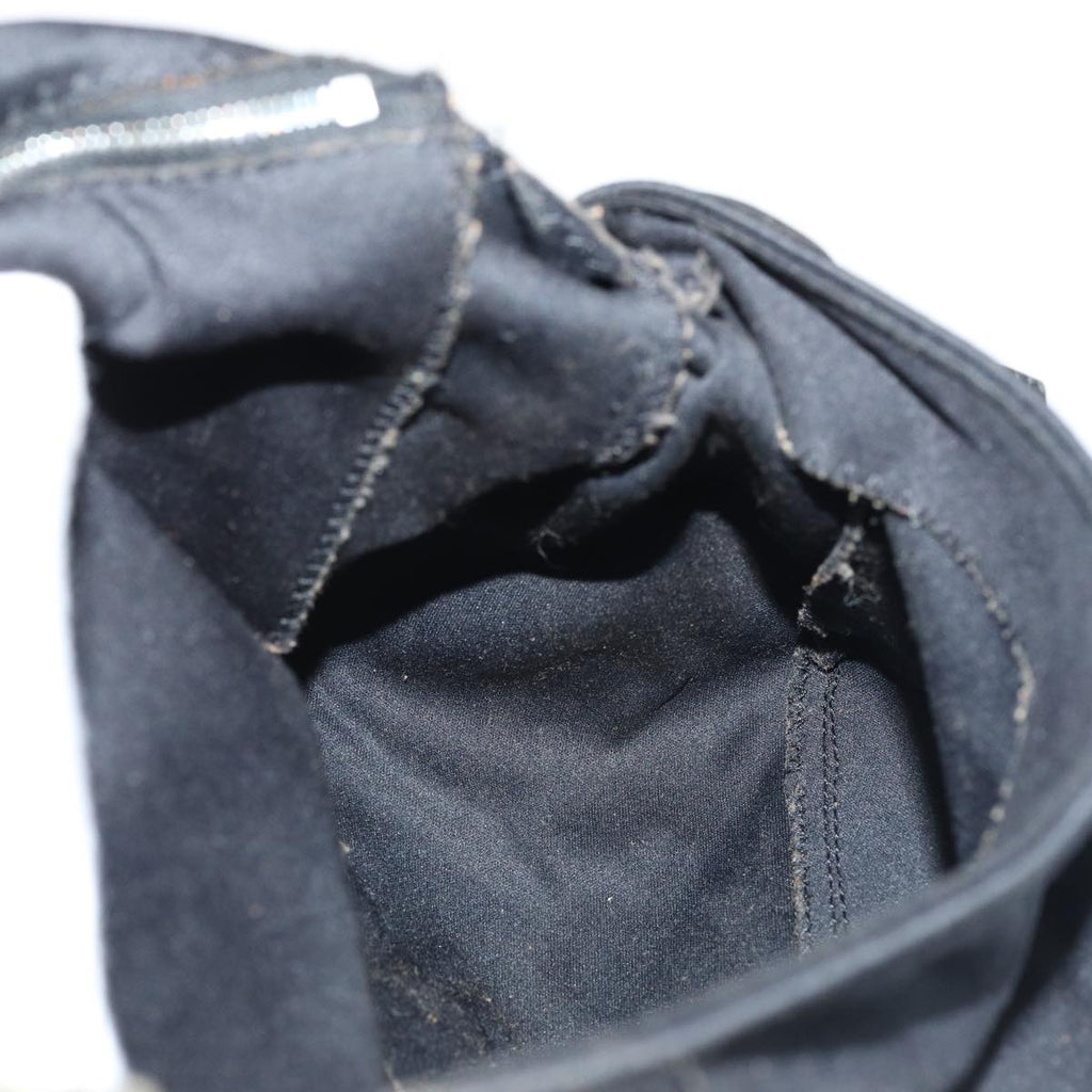 FENDI Mamma Baguette Shoulder Bag Nylon Blackar12319