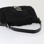 FENDI Mamma Baguette Shoulder Bag Nylon Blackar12319