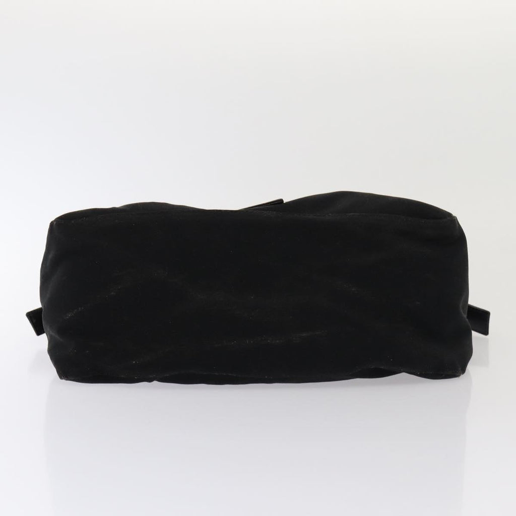 FENDI Mamma Baguette Shoulder Bag Nylon Blackar12319