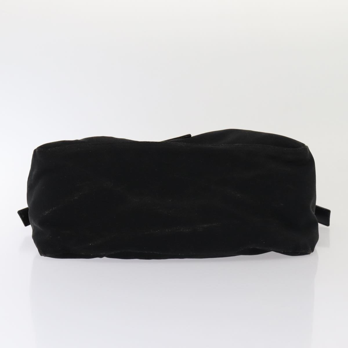 FENDI Mamma Baguette Shoulder Bag Nylon Blackar12319