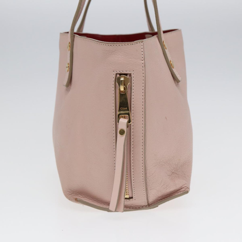 Chloe Tote Bag Leather Pink Gold ar12330