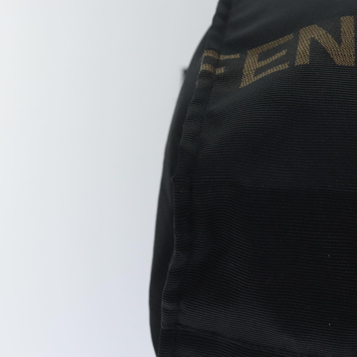 FENDI Tote Bag Nylon Black Goldar12397