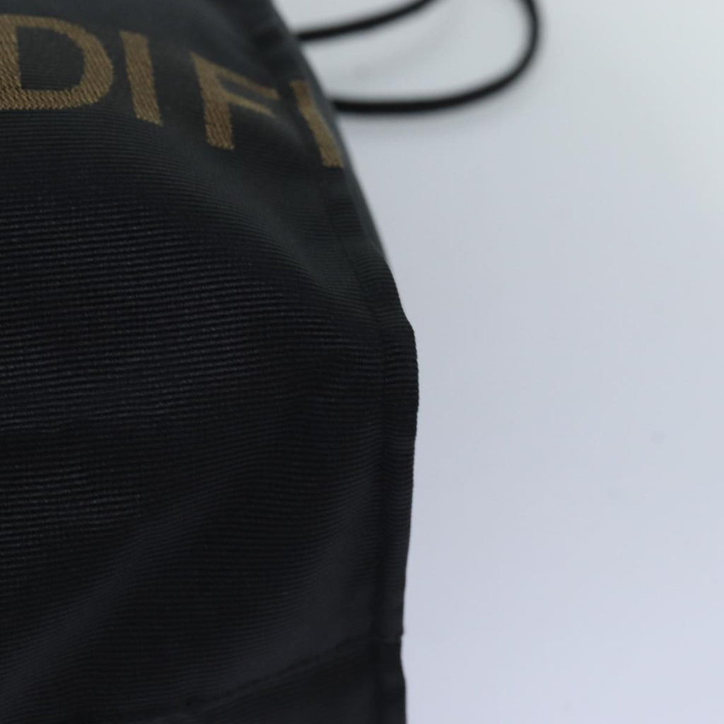 FENDI Tote Bag Nylon Black Goldar12397