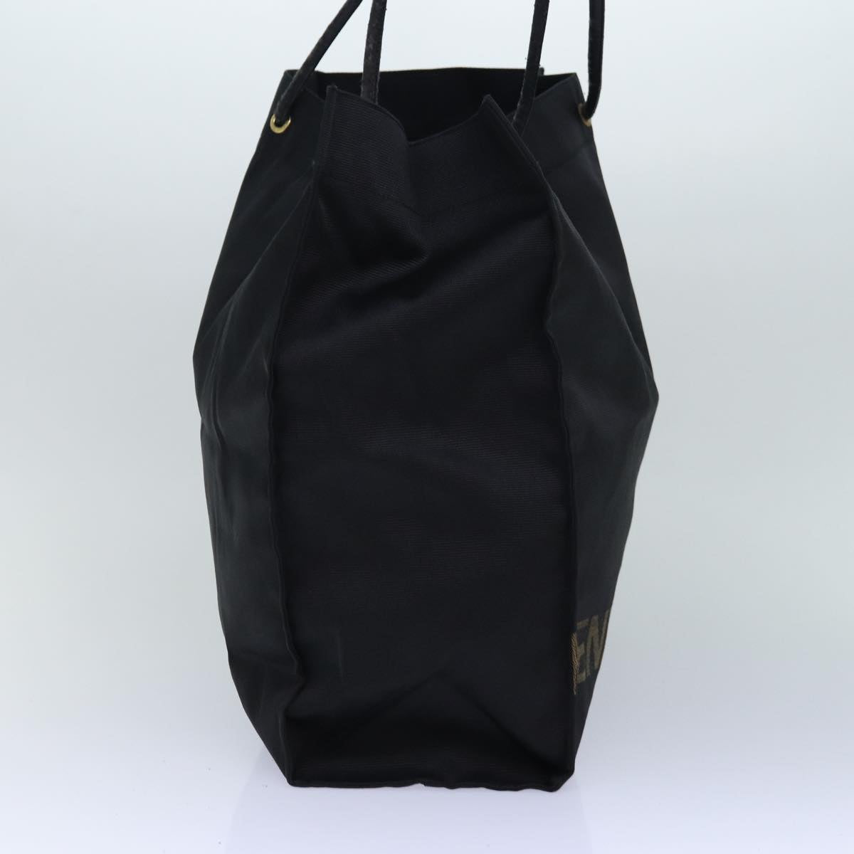 FENDI Tote Bag Nylon Black Goldar12397