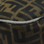 FENDI Zucca Canvas Shoulder Bag Brown Black goldar12413