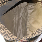 FENDI Zucca Canvas Shoulder Bag Brown Black goldar12413