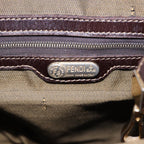 FENDI Zucca Canvas Hand Bag 2way Brown Black goldar12498