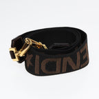 FENDI Zucca Canvas Hand Bag 2way Brown Black goldar12498