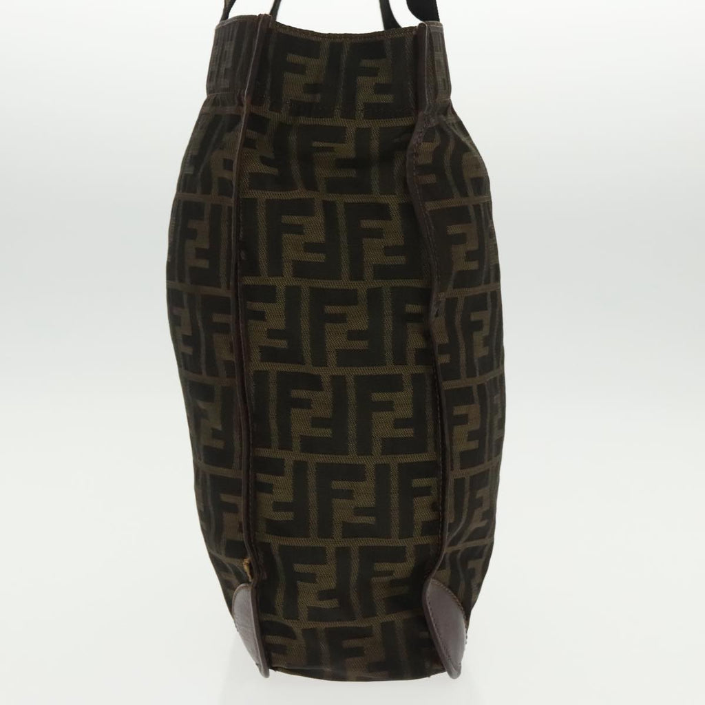 FENDI Zucca Canvas Tote Bag Brown Blackar12642