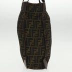 FENDI Zucca Canvas Tote Bag Brown Blackar12642