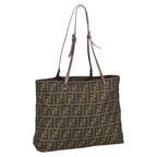 FENDI Zucca Canvas Tote Bag Brown Blackar12958