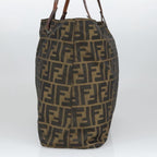 FENDI Zucca Canvas Tote Bag Brown Blackar12958