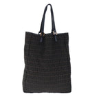 FENDI Zucchino Canvas Tote Bag Brownar12959