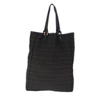 FENDI Zucchino Canvas Tote Bag Brownar12959
