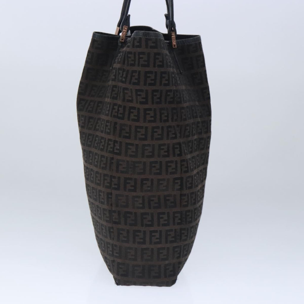 FENDI Zucchino Canvas Tote Bag Brownar12959