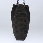 FENDI Zucchino Canvas Tote Bag Brownar12959