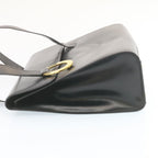 CELINE Shoulder Bag Leather Black  ar5783