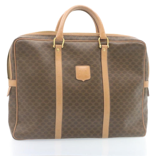 CELINE Macadam Canvas Hand Bag Brown  ar6250