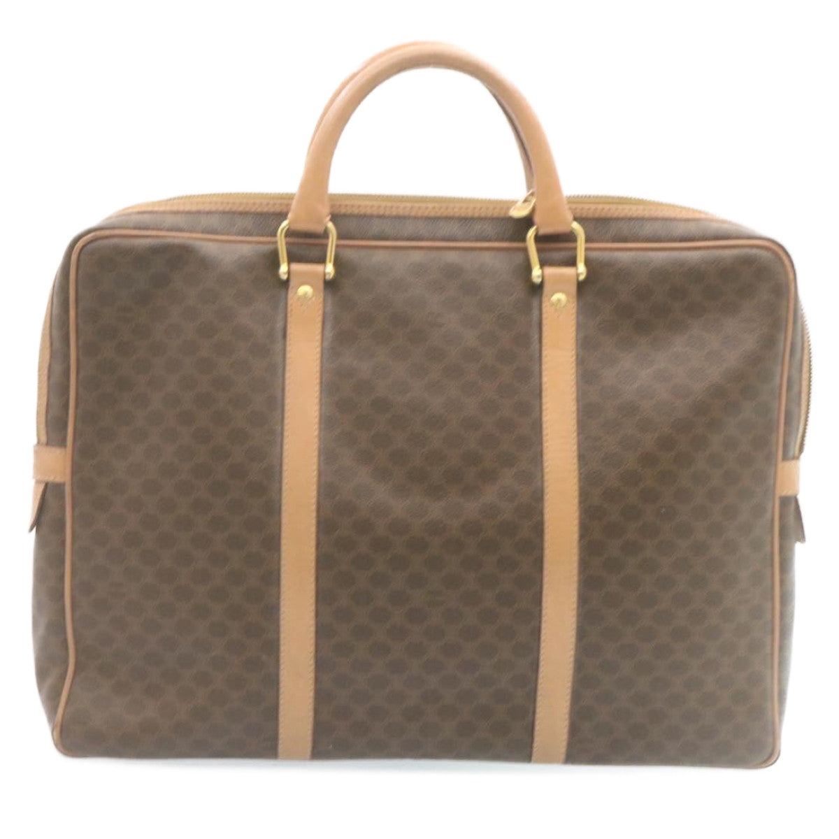 CELINE Macadam Canvas Hand Bag Brown  ar6250