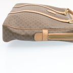 CELINE Macadam Canvas Hand Bag Brown  ar6250