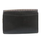 CELINE Chain Shoulder Bag Leather Black  ar6324
