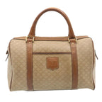 CELINE Macadam Canvas Hand Bag Boston Bag 2Set Brown Beige  ar6340