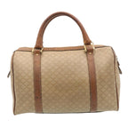 CELINE Macadam Canvas Hand Bag Boston Bag 2Set Brown Beige  ar6340