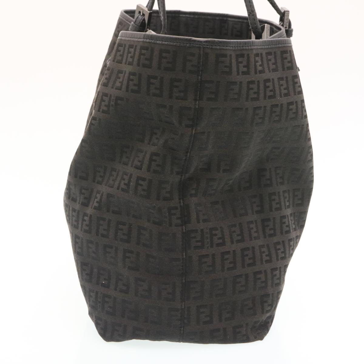 FENDI Zucchino Canvas Tote Bag Black  ar6460