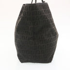 FENDI Zucchino Canvas Tote Bag Black  ar6460