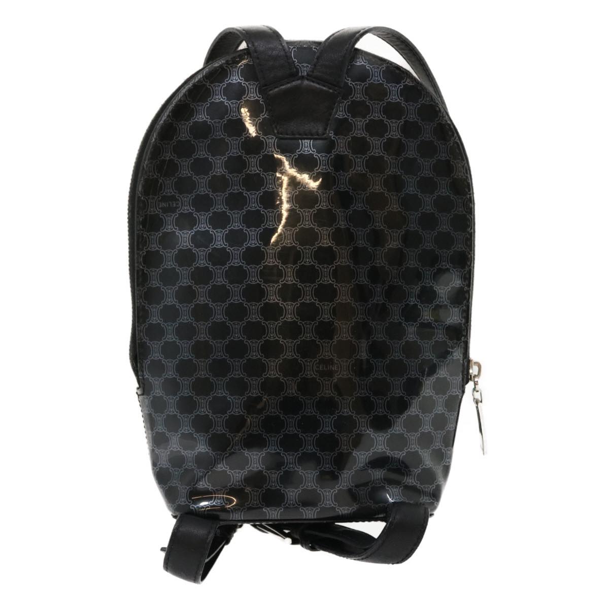 CELINE Macadam Backpack Vinyl Black  ar6749