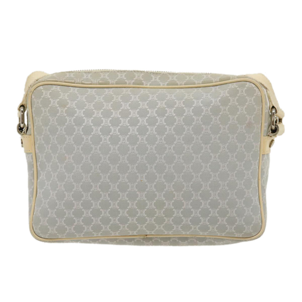 CELINE Macadam Canvas Shoulder Bag Light Blue  ar7070