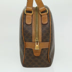 CELINE Macadam Canvas Hand Bag PVC Leather Brown  ar7121