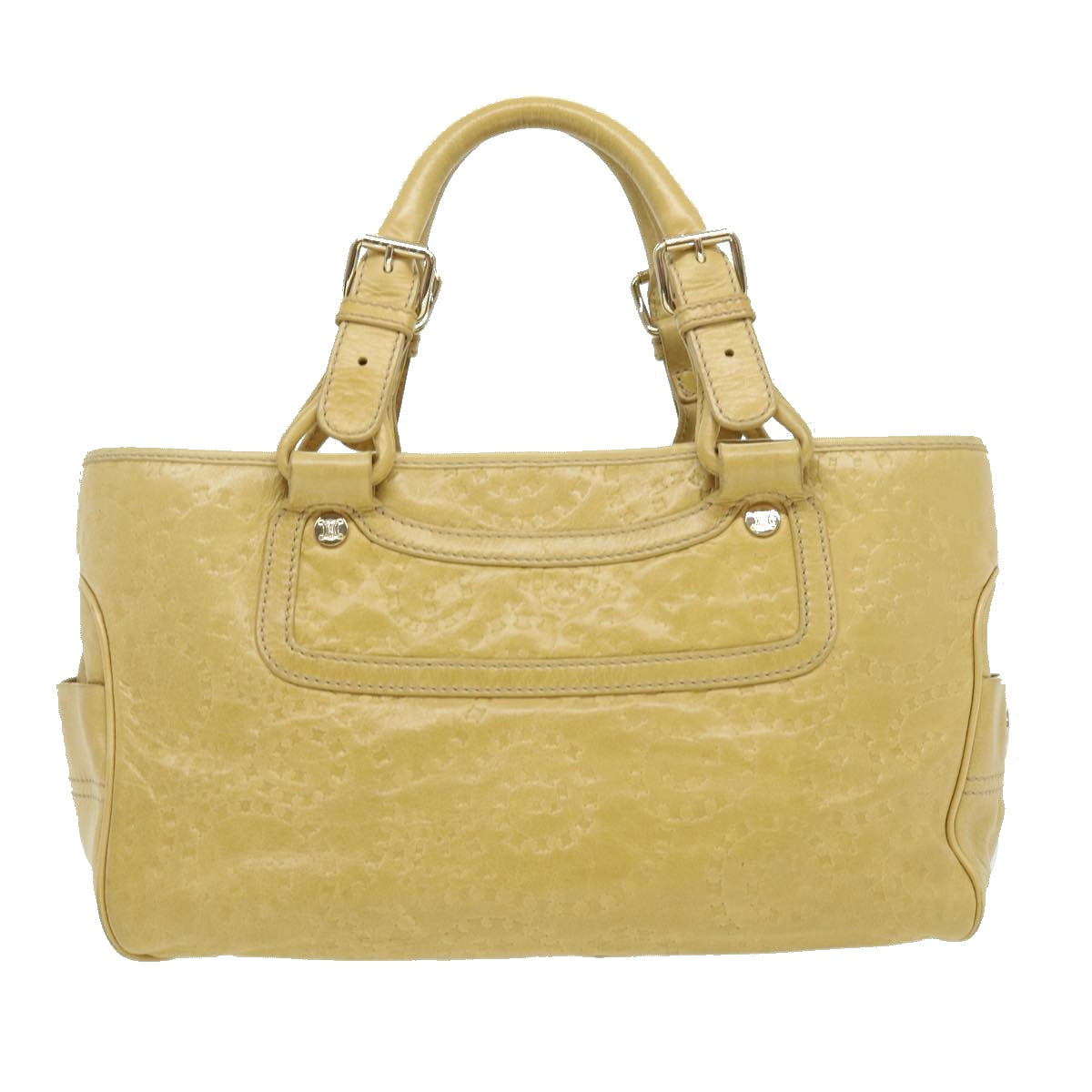 CELINE Boogie Bag Shoulder Bag Leather Beige  ar7127