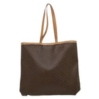 CELINE Macadam Canvas Tote Bag Brown  ar7191