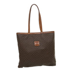 CELINE Macadam Canvas Tote Bag Brown  ar7192