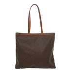 CELINE Macadam Canvas Tote Bag Brown  ar7192