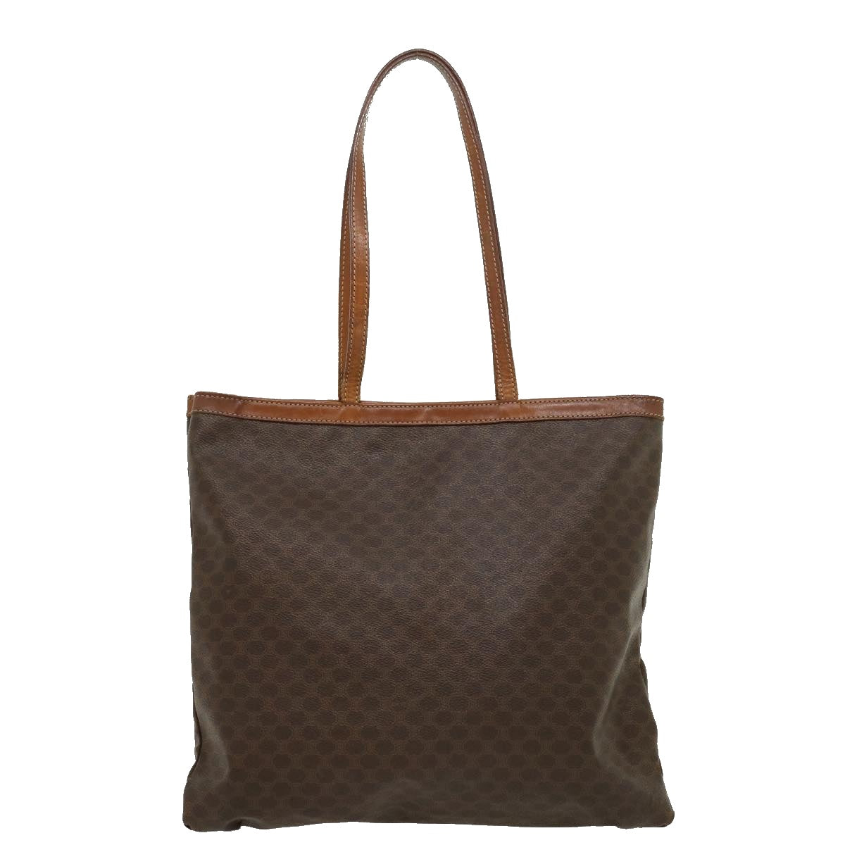 CELINE Macadam Canvas Tote Bag Brown  ar7192
