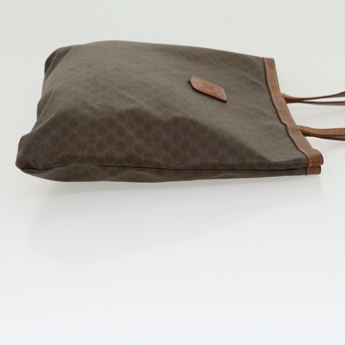 CELINE Macadam Canvas Tote Bag Brown  ar7192