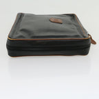 CELINE Clutch Bag Leather Black  ar7220